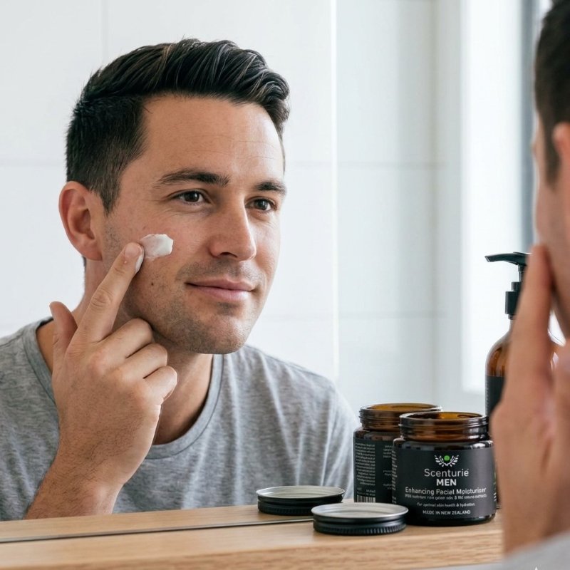 scenturie-men-enhancing-moisturiser-application-nz